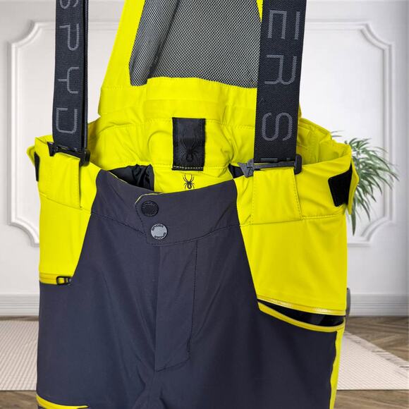 ✨ Spyder Propulsion Men’s Insulated Ski Pants – Black/Citron ✨ - Picture 3 of 7